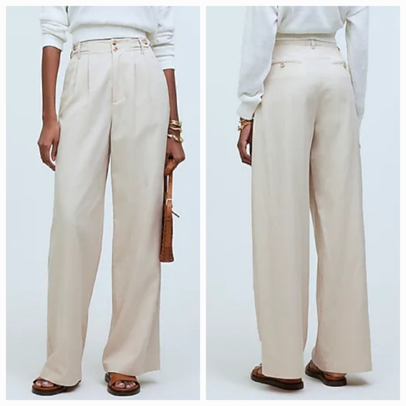 Madewell Pants - Madewell The Harlow Wide Leg Khaki Pant  Size 8